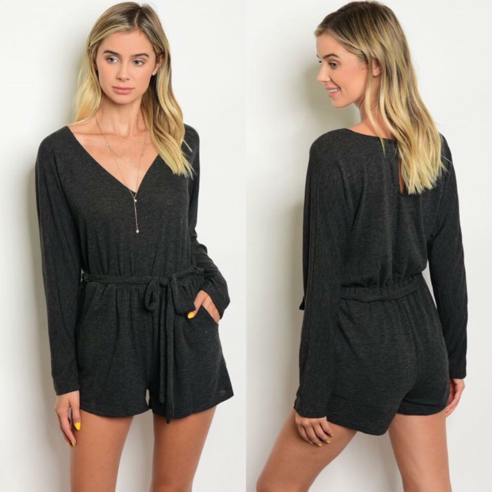 Charcoal Romper